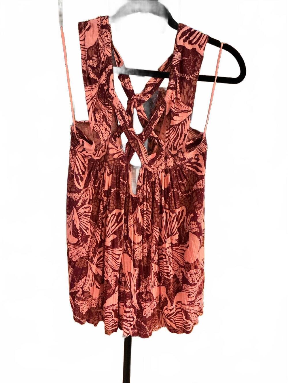 #FP138 Free People Sugar Cane Crisscross Tank / Swing Top